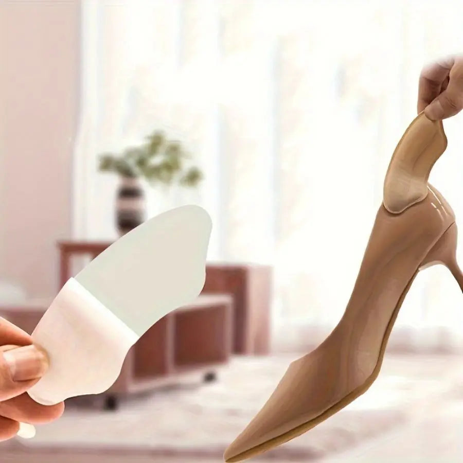8-Pack Heel Pads for Too Big Shoes Self-Adhesive Heel Protectors Heel Inserts Improve Shoe Fit And Comfort Prevent Heel Slippage