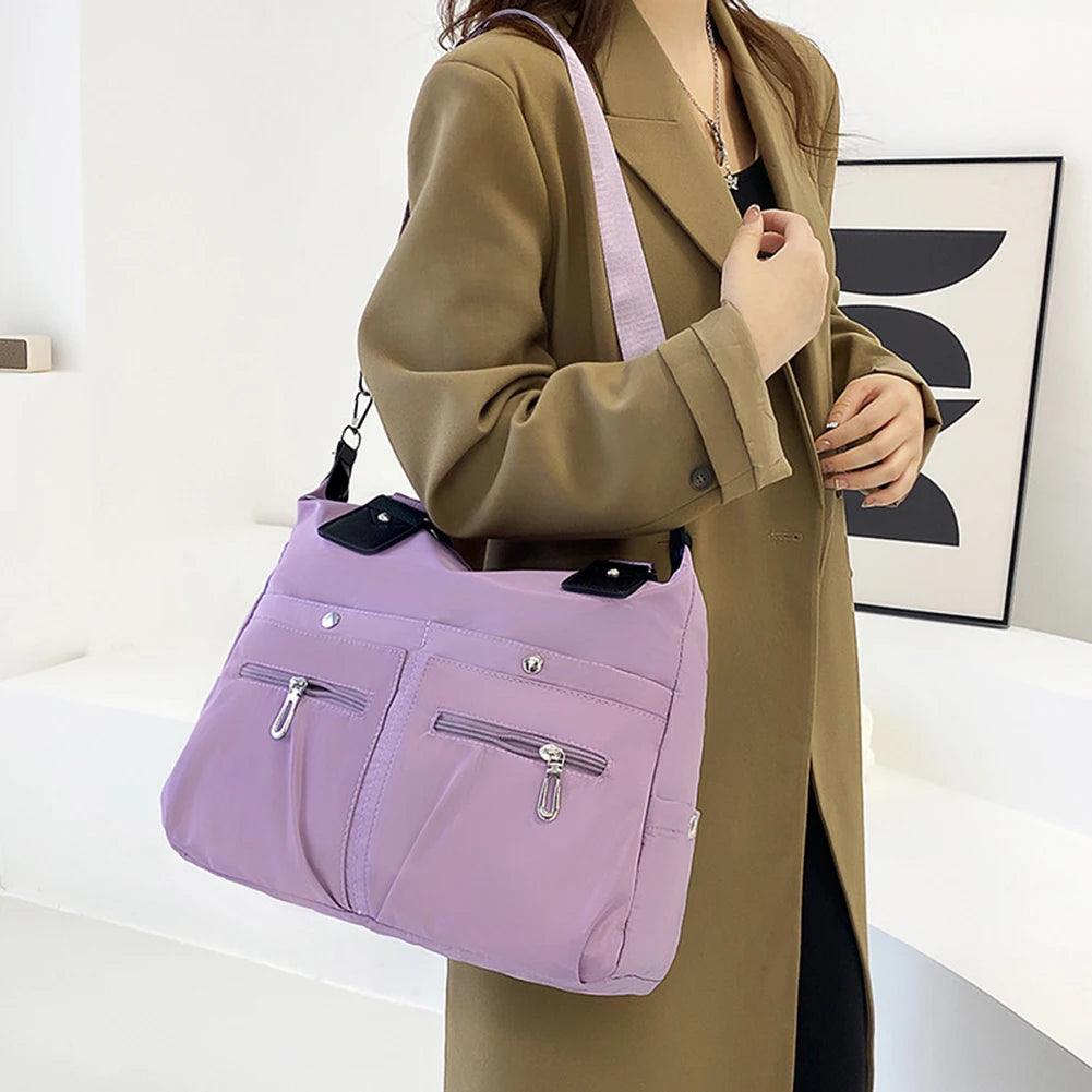 Woman Vintage Handbag Casual Crossbody Shoulder Bag Nylon Waterproof Messenger Bags For Ladies Diagonal Bag Travel Purses