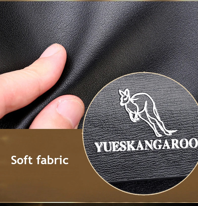 Men'S Clutch Bag PU Leather Zipper Wallet Passcard Fashion Luxury Handbag Square Holder Phone Pouch Hand Porter Bag Clutch Male
