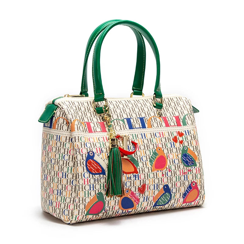 Jacquard Colorful Women's Commuting Crossbody BagFashionable and Luxury Design Spring 2024 New Women's Handbag