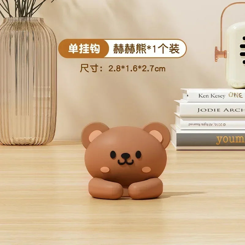 Desktop Cute Cable Organizers Holder Clip Desk Tidy Organiser SelfAdhesive Wall Mounted Cable Management Office Wire Cord Holder office supplement