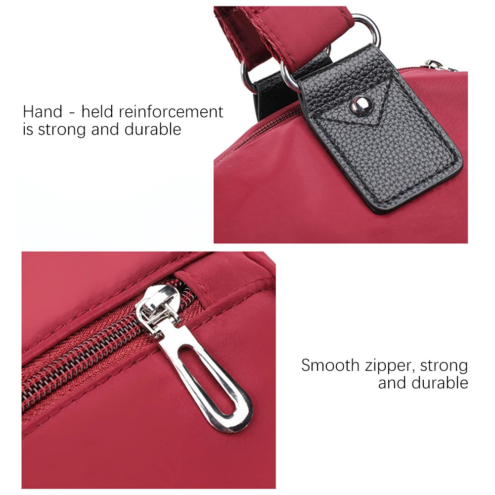 Woman Vintage Handbag Casual Crossbody Shoulder Bag Nylon Waterproof Messenger Bags For Ladies Diagonal Bag Travel Purses