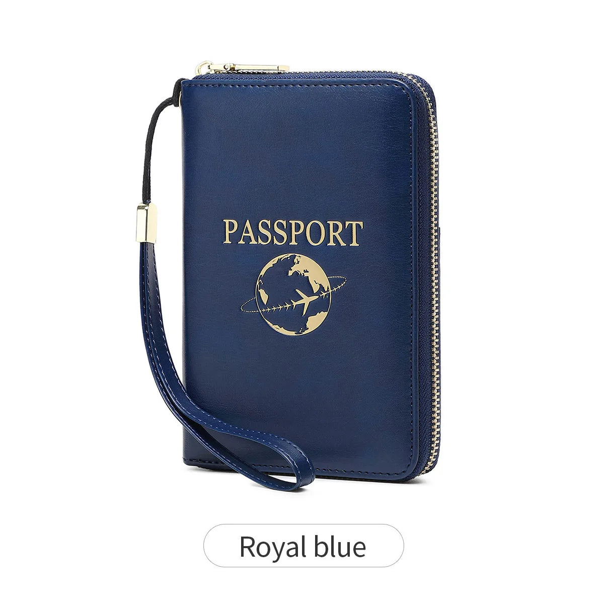 New Retro Passport Bag Fashion RFID Multifunctional PU Leather Passport Wallet Storage Bag Travel Accessories ID Bag Card Holder
