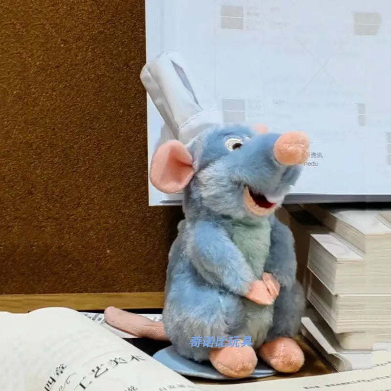 Anime 15cm Ratatouille Chef Remy Magnetic Plush Toy Room Decora Doll Kid Shoulder Plush Doll Decoration Headband Toys Gifts