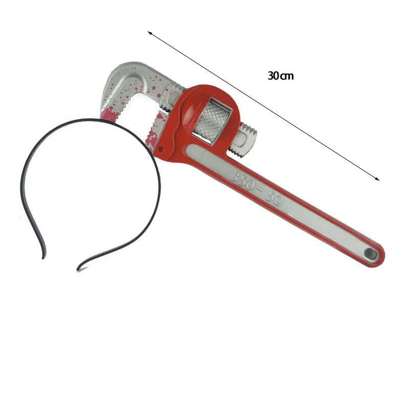 Halloween Hair Hoop Horror Blood Fake Ax Saws Knife Gothic Headband Halloween Party Masquerade Cosplay Prop Decor Accessories