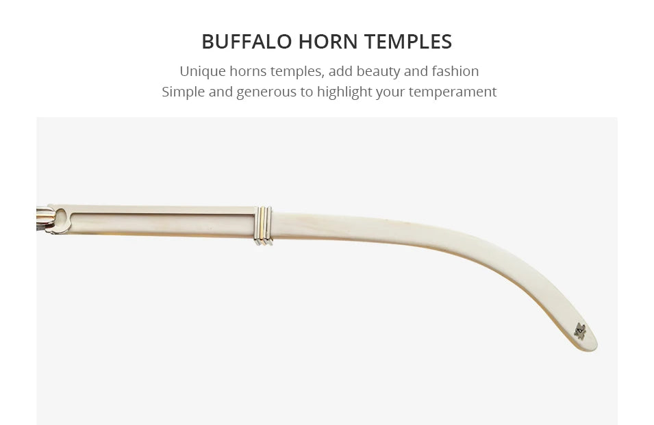 HEPIDEM High Quality Men Buffs Sunglasses Square Luxury Brand Design Diamond Sumptuous Sun Glasses Women Buffalo Horn Glasses