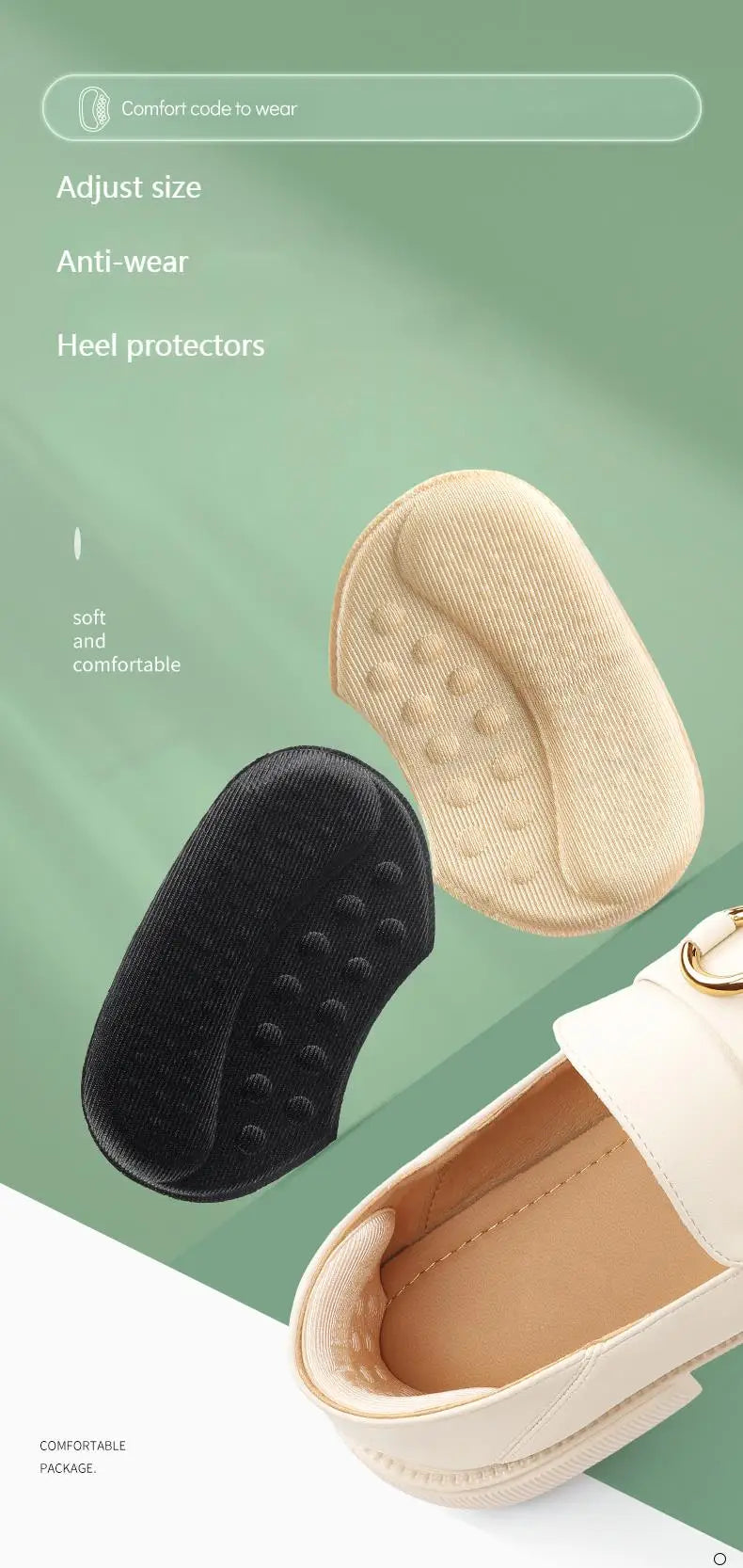 1Pair Shoe Pads for High Heels Anti-wear Foot pads Heel Protectors Womens Shoes Insoles Anti-Slip Adjust Size Shoes Accessories
