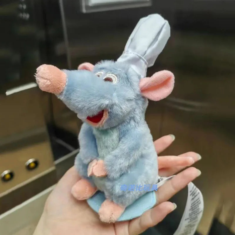 Anime 15cm Ratatouille Chef Remy Magnetic Plush Toy Room Decora Doll Kid Shoulder Plush Doll Decoration Headband Toys Gifts