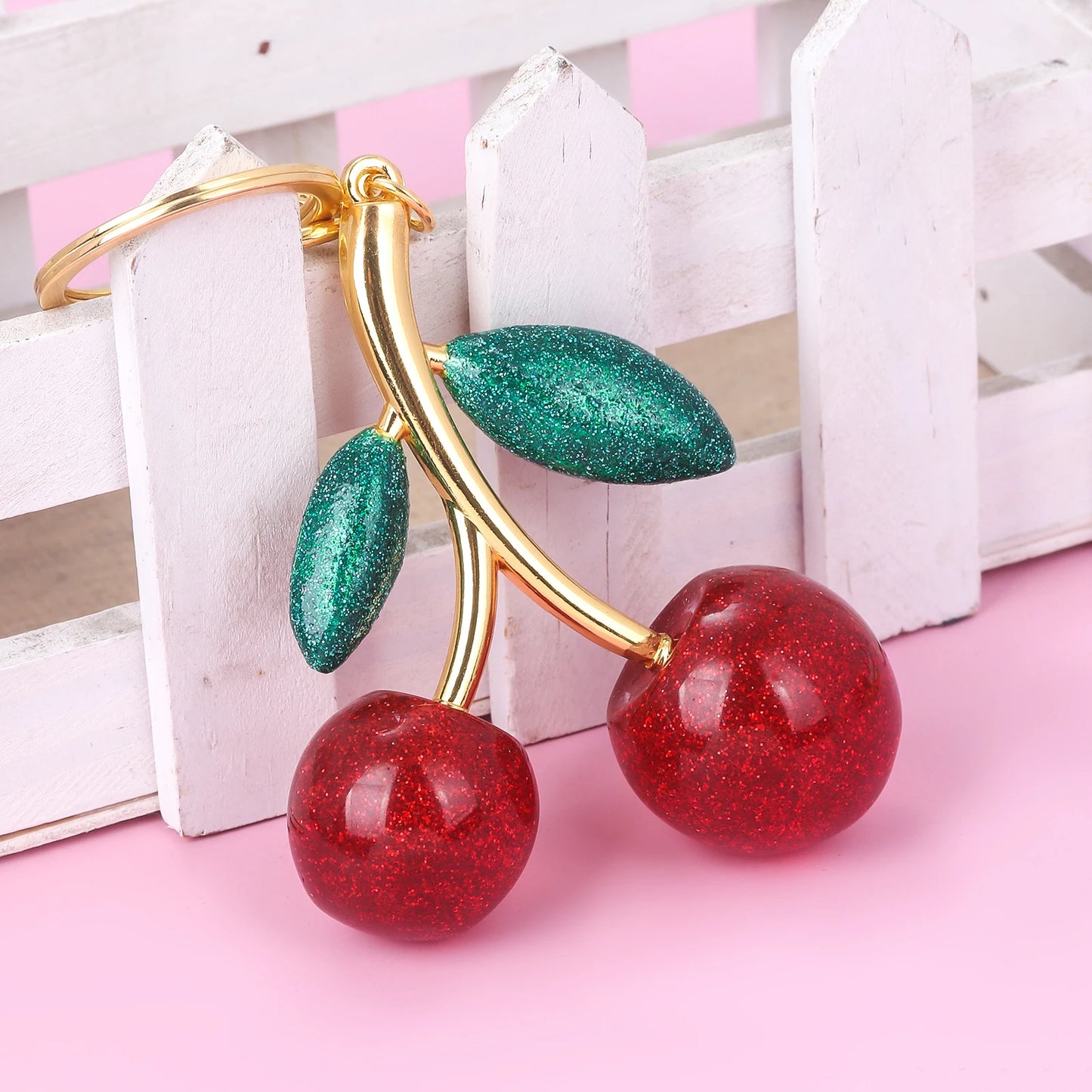 Handbag Pendant Keychain Crystal Cherry Car Accessories Gifts For Female Friends !!!