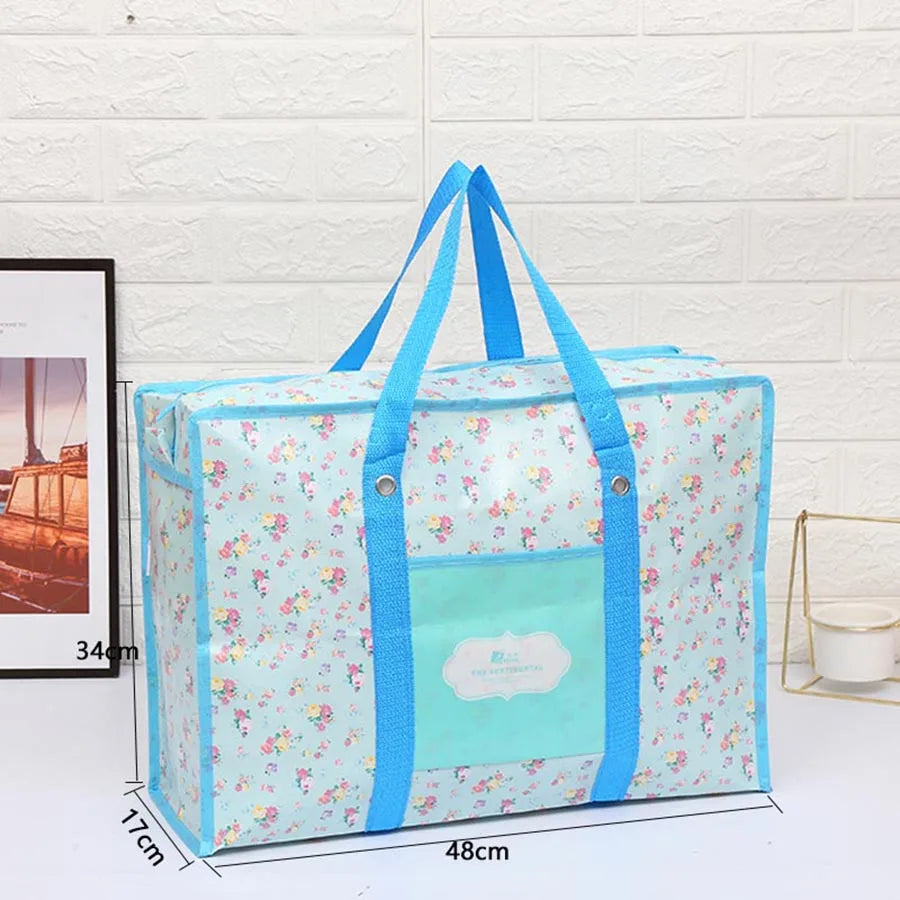 Oversized Duffle Moving House Storage Bag Woven Big Travel Quilt Clothes Waterproof Film Large Capacity Shipping Bag