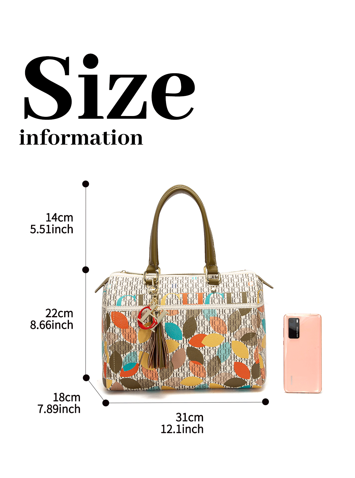 Jacquard Colorful Women's Commuting Crossbody BagFashionable and Luxury Design Spring 2024 New Women's Handbag
