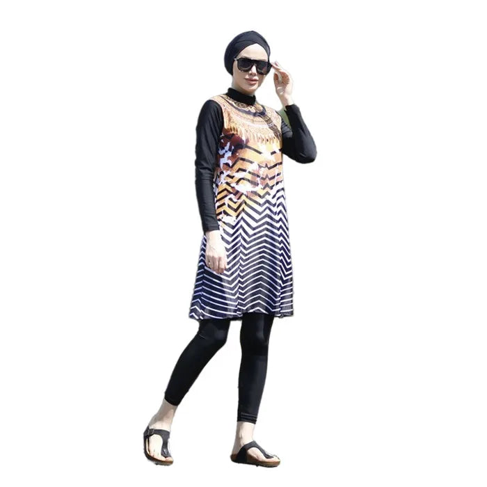 Burkini Cover Ups For Women Muslim Swimwear Modest Plus Size Swimsuit Swimming Suit  Islamic Fashion Long Sleeve Bathing Abaya
