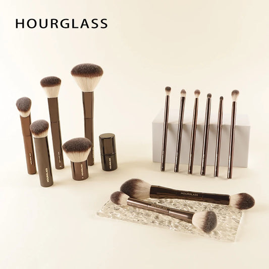 Hourglass Makeup Brush All Kinds Eyeshadow Foundation Concealer Powder Bronzer Blusher Eyeliner Retractable Professional Brushes make up tool