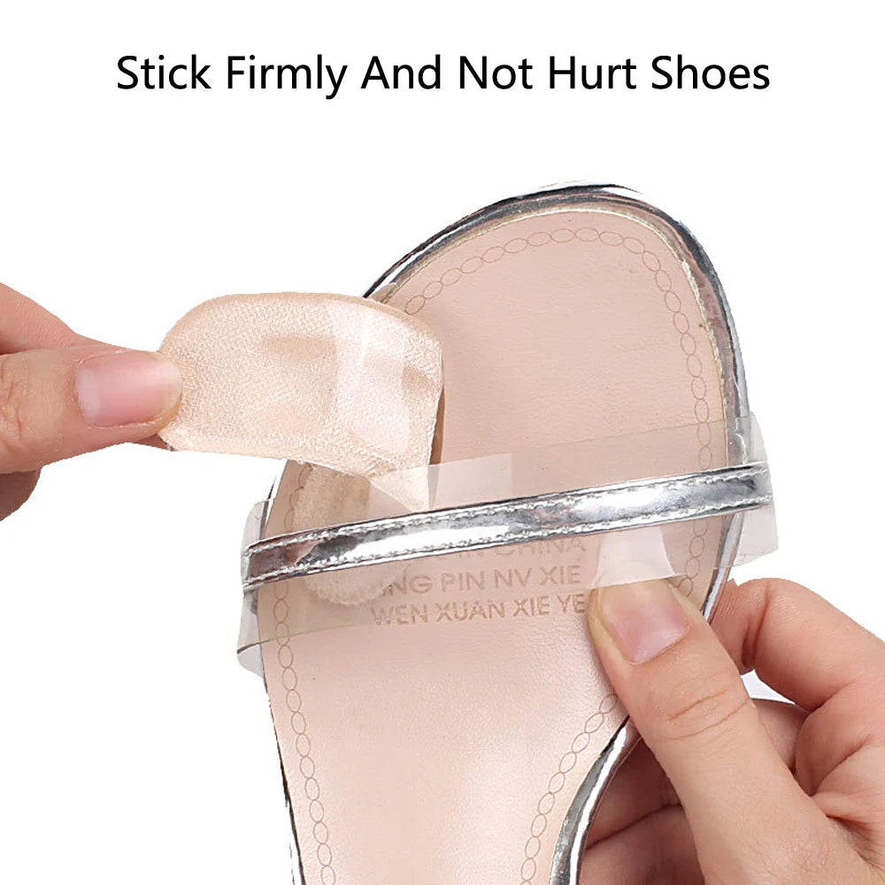 Soft Silicone Pads for Women's Shoes Anti-Slip Forefoot Insert Pad Heel Liner Gel Insoles for Heels Sandals Non-slip Foot