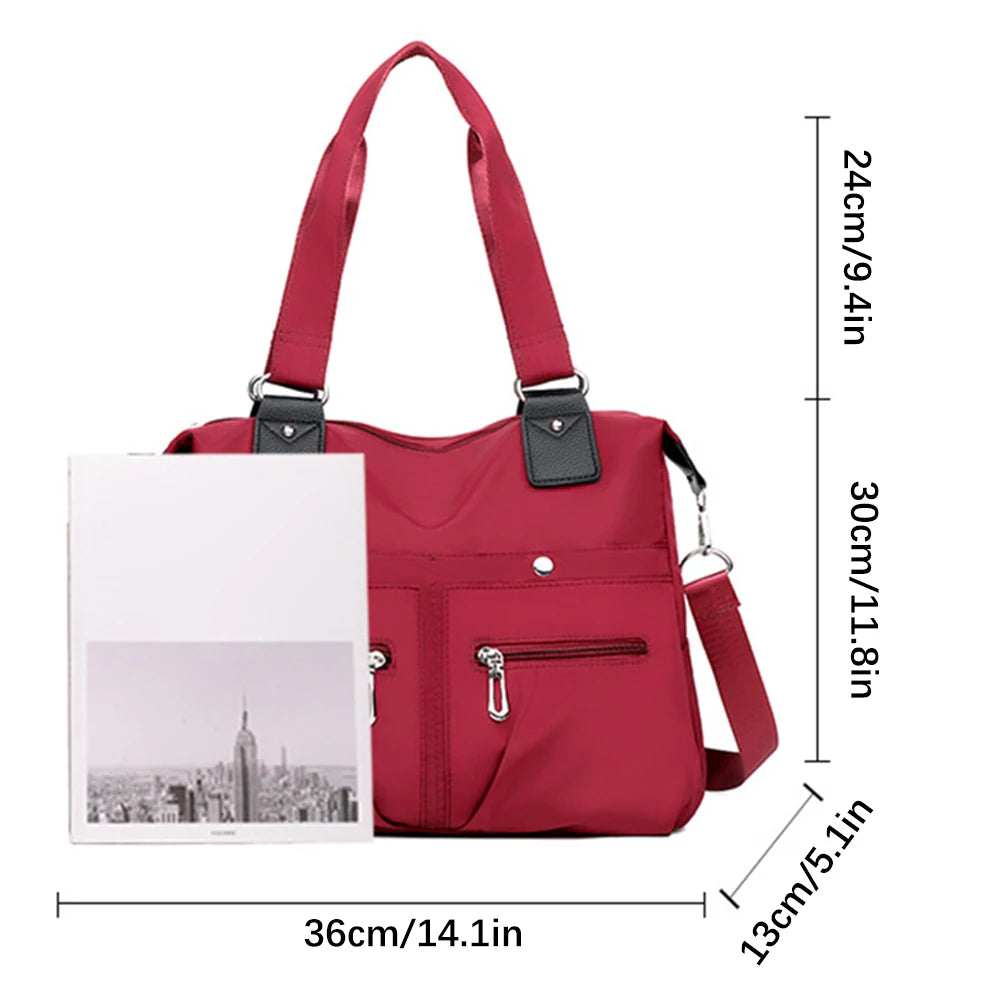 Woman Vintage Handbag Casual Crossbody Shoulder Bag Nylon Waterproof Messenger Bags For Ladies Diagonal Bag Travel Purses
