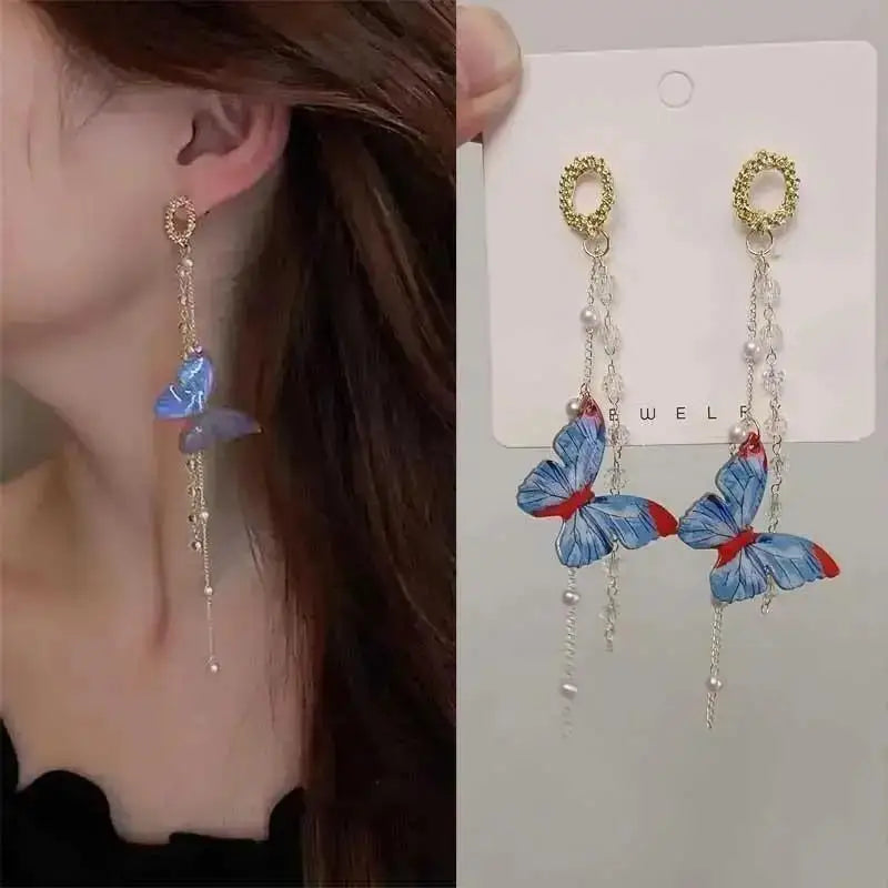 925 Silver Needle Korean Fashion Pearl Tassel Earrings For Women Jewelry Trending New Luxury Women's Zircon Pearl Earrings