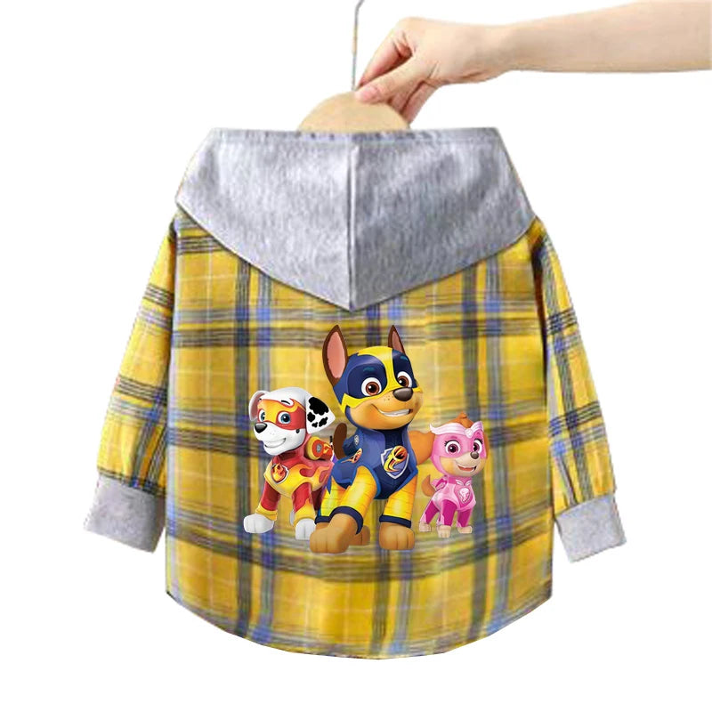 Autumn Children PAW Patrol Hoodie Jacket Coats Baby Girls Boys Cartoon Long Sleeved Zipper Windbreaker Kids Fashion Outerwear