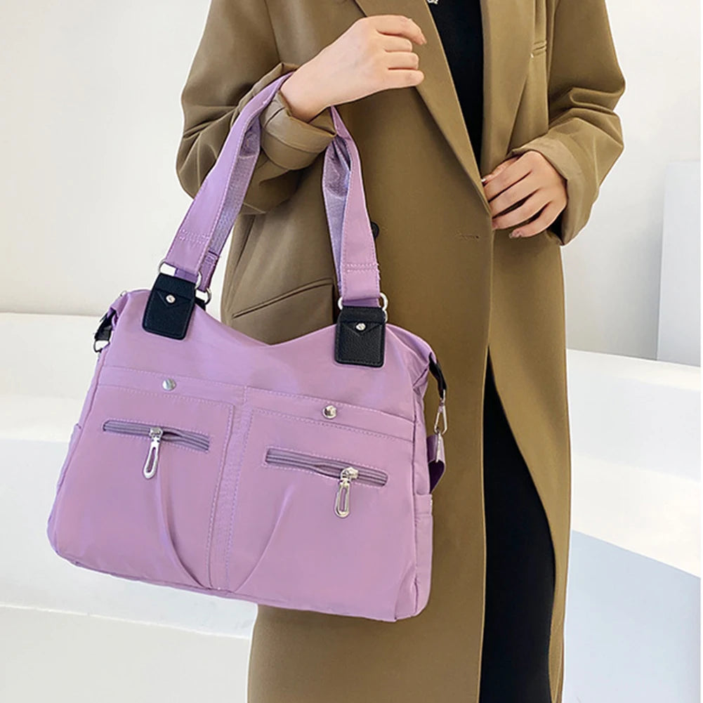 Woman Vintage Handbag Casual Crossbody Shoulder Bag Nylon Waterproof Messenger Bags For Ladies Diagonal Bag Travel Purses