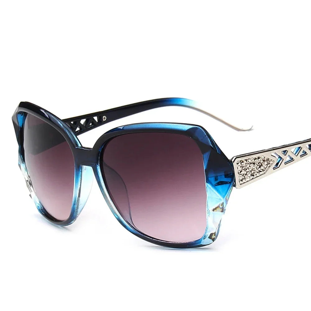 Fashion Square Sunglasses Women Big Purple Sun Glasses Female Mirror Shades Ladies