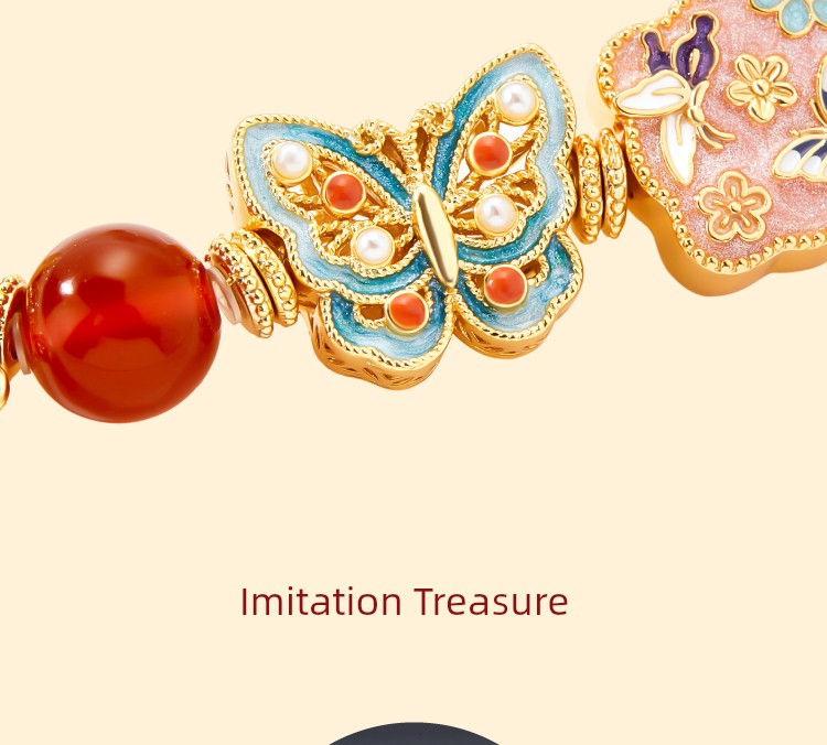 Kaiserpalast Taobao | Schatzperlenarmband Armband Kulturelle kreative Freundinnen Geburtstag Schlangenjahr Neujahr Geburtsjahr Geschenk Mädchen