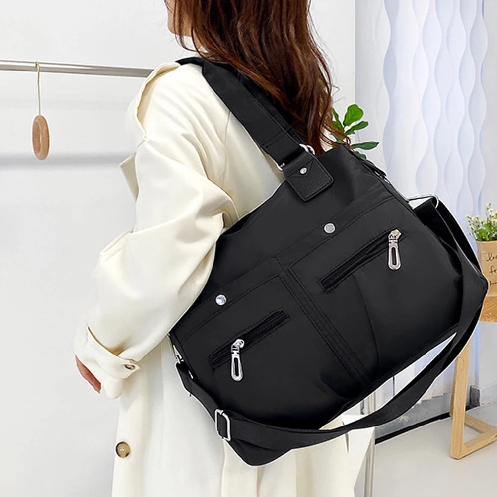 Woman Vintage Handbag Casual Crossbody Shoulder Bag Nylon Waterproof Messenger Bags For Ladies Diagonal Bag Travel Purses