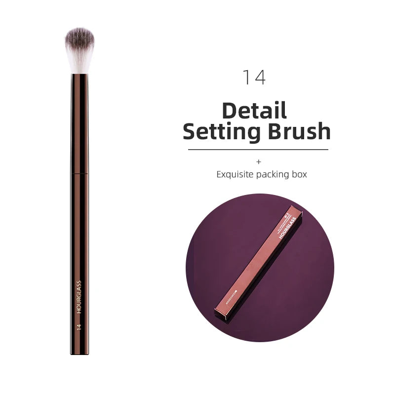 Hourglass Makeup Brush All Kinds Eyeshadow Foundation Concealer Powder Bronzer Blusher Eyeliner Retractable Professional Brushes make up tool