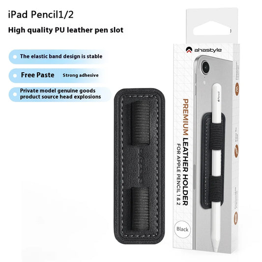 Suitable For Pencil3(USB-C)&2&1 Removable PU Pen Holder With Adhesive Back For Pen Slot And Pen Holder