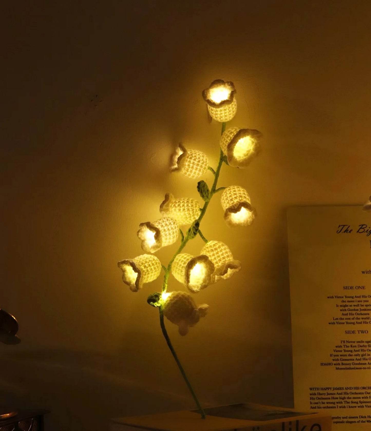 C5 DIY LED Night Lights Lily Of The Valley Garland Fairy String Light Gift Handmade Flower Lamp Home Room Wedding Birthday Decor