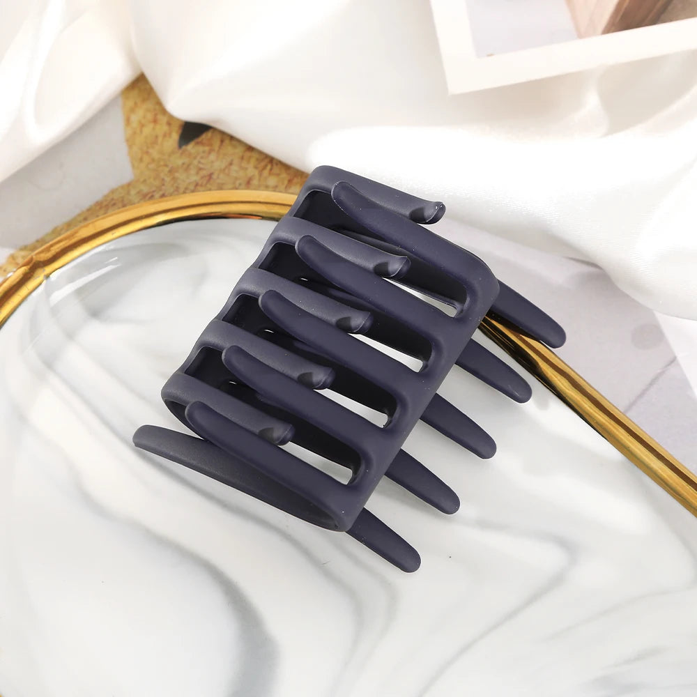 AWAYTR Vintage Frosted Hair Clips Comb Clamp Tooth Hairpin Handmade Girl Hair Accessories Festival Gift Valentine Headwear