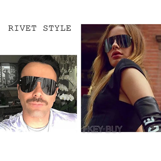 1pc New Man Male Goggles Europe Style Trend Gold/Black Sunglasses Personality Vers Fashion Female Women