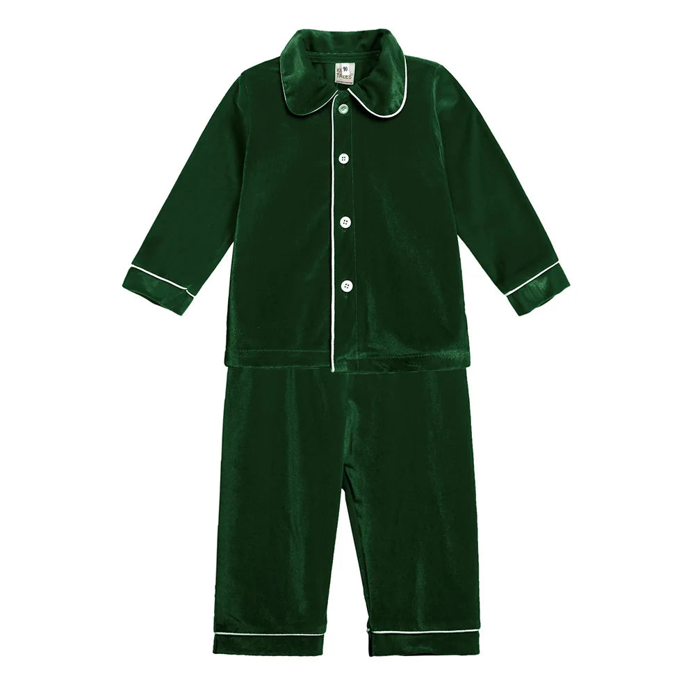 Children Christmas pjs Pajamas Sleepwear Baby Bathrobes Bath Kids Girl Boy Room Dressing Gown Clothing Housecoats Home Nightwear