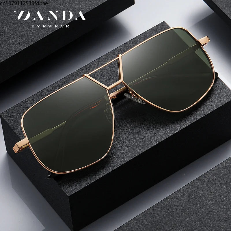 Men's Fashion Double Beam Polarized Sunglasses JS8558 Outdoor Sunshade Driving Sunglasses Tide