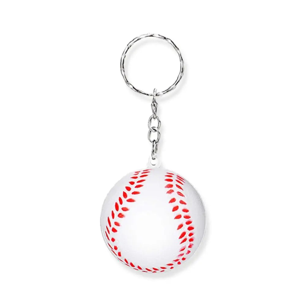 PU Leather Basketball Ball Keychains Football Golf Simulation Soccer Keychain Funny Baseball Football Pendant Children Presents