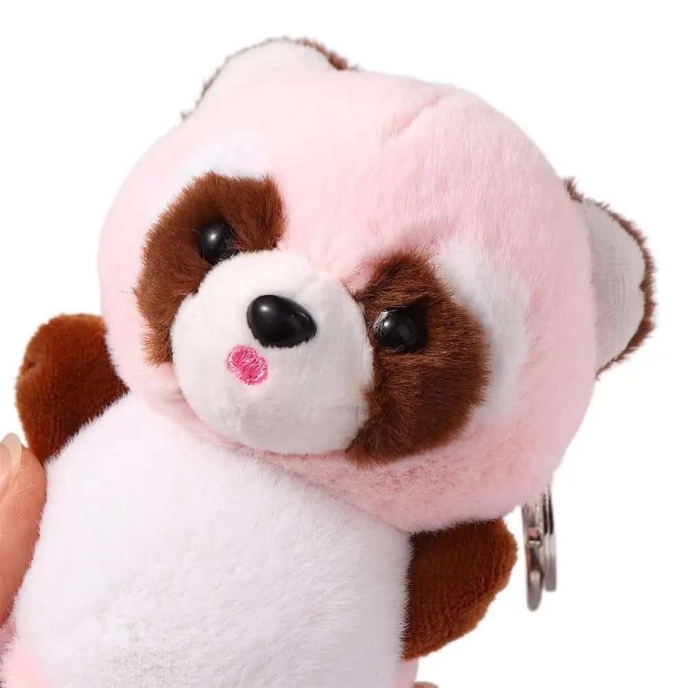 Pendant Bag Accessories DIY Trinket Exquisite Raccoon Plush Pendant Raccoon Plush Keychain Plush Keychain Stuffed Animal Toys