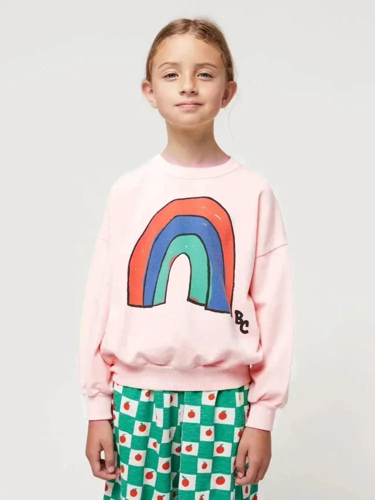 Kids Sweatshirts 2024 Autumn Girls Clothing Cartoon Baby Pullover Boys hoodies Terry Children Top Tees Outfits