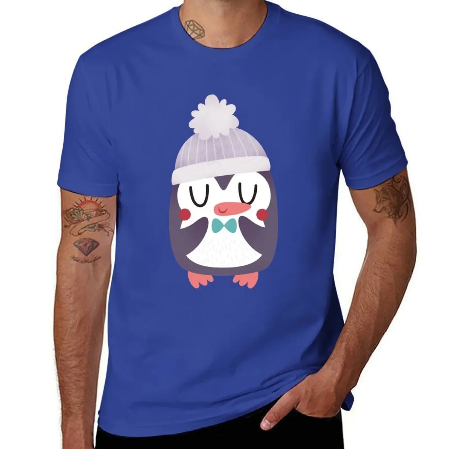 Cute Cozy Penguin T-Shirt cotton graphic tees Aesthetic clothing T-shirt mon