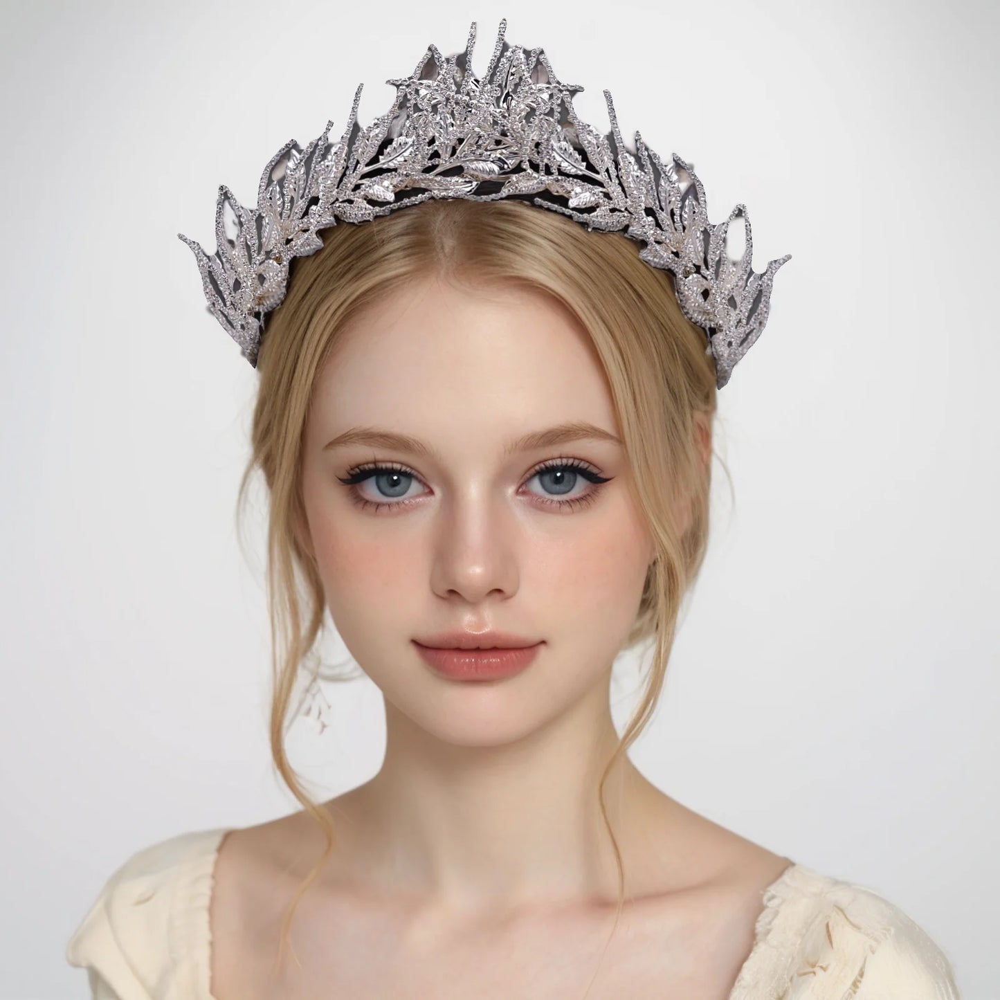 Wedding Tiara Bride Headband Shiny Rhinestone Crown for Bridal Hair Accessories Handmade Alloy Woman Headdress HP559
