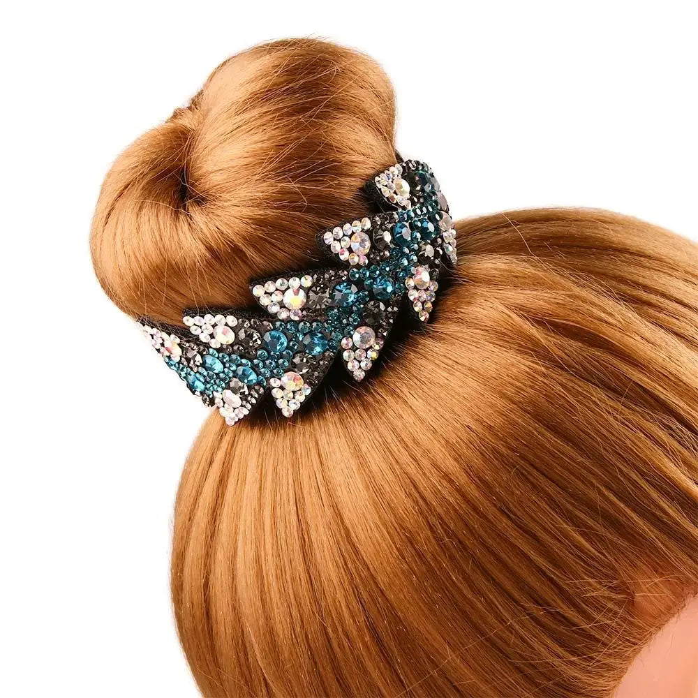 Fashion Hairpin Women Ponytails Hair Claw Hair Accessories Floral Bun Maker Headwear Bird Nest Twist Clip Leaves Hair Claw