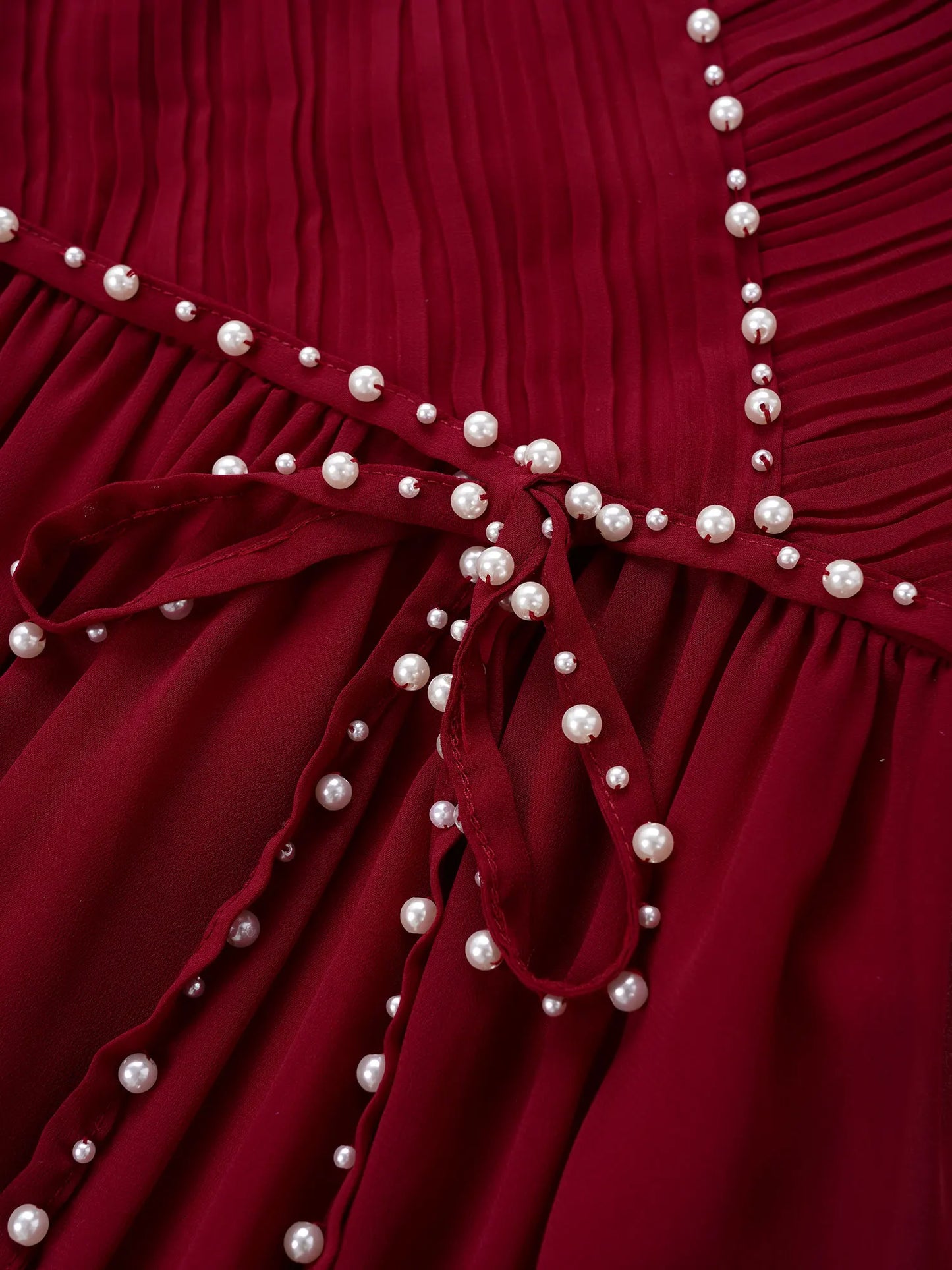 Long girls Clothing with Beads Bow