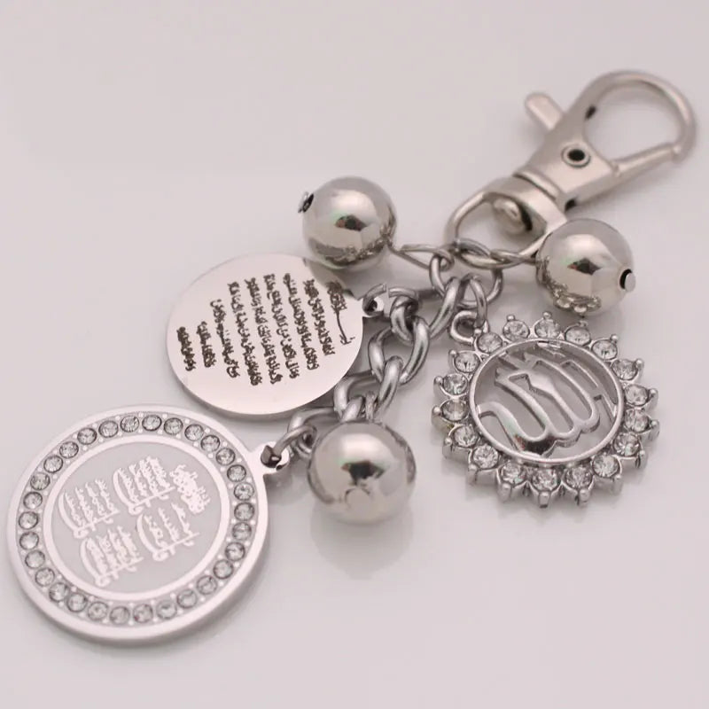 Islam four Qul suras ALLAH quran AYATUL KURSI key chains key ring
