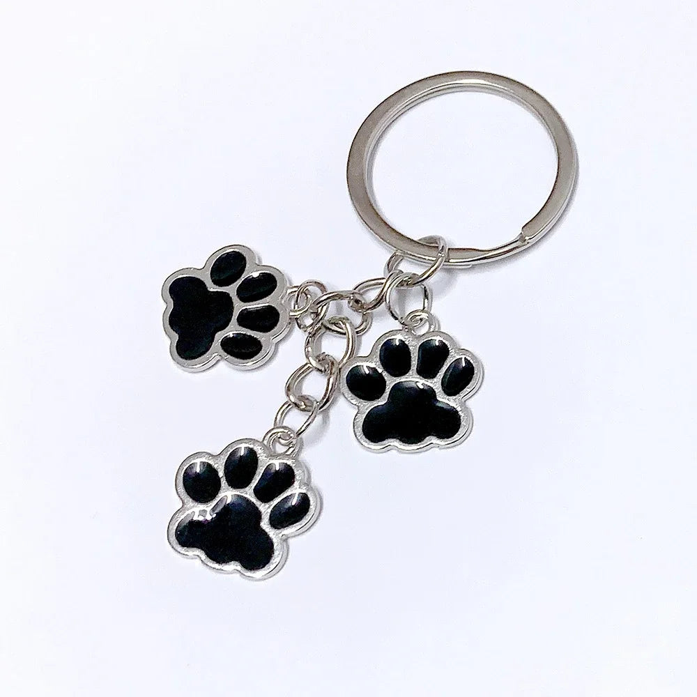 Fashion Alloy French Bulldog Pug Dog Keychain Cute Pet Dog Keyring Bag Handbag Charm Accessories For Women Animal Lovers Gifts
