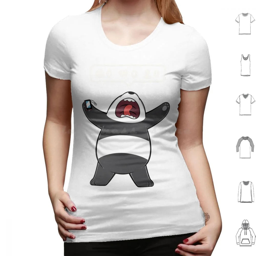 Life In A Rectangular Form T Shirt 6xl Cotton Cool Tee Panda Bear Cartoon Grizzly Ice Polar Cool Cute Animation Tv Gumball