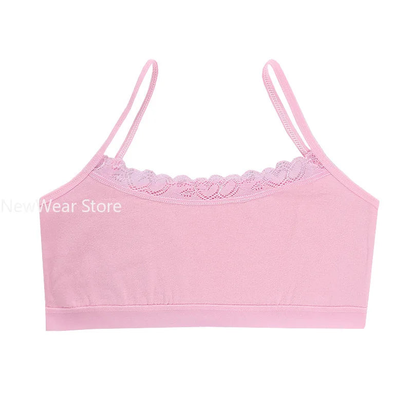 Wireless Kids Training Bras Children Breast Care Girls Bras Cotton Adolescent Girls Underwear Young Child Sports Bras
