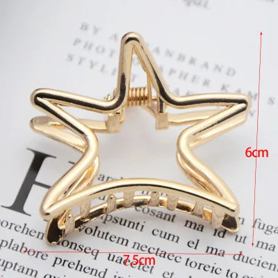 Fashion large Simple Wild Geometric Hair Claw For Women Girls Clamps Hair Crab Metal Women Hair Clip Claw Accessories Headwear