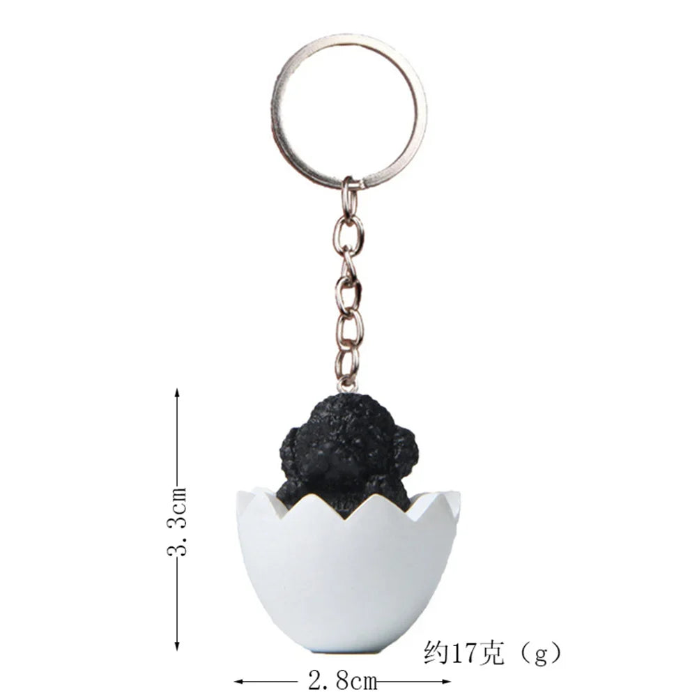 Fashion Alloy French Bulldog Pug Dog Keychain Cute Pet Dog Keyring Bag Handbag Charm Accessories For Women Animal Lovers Gifts
