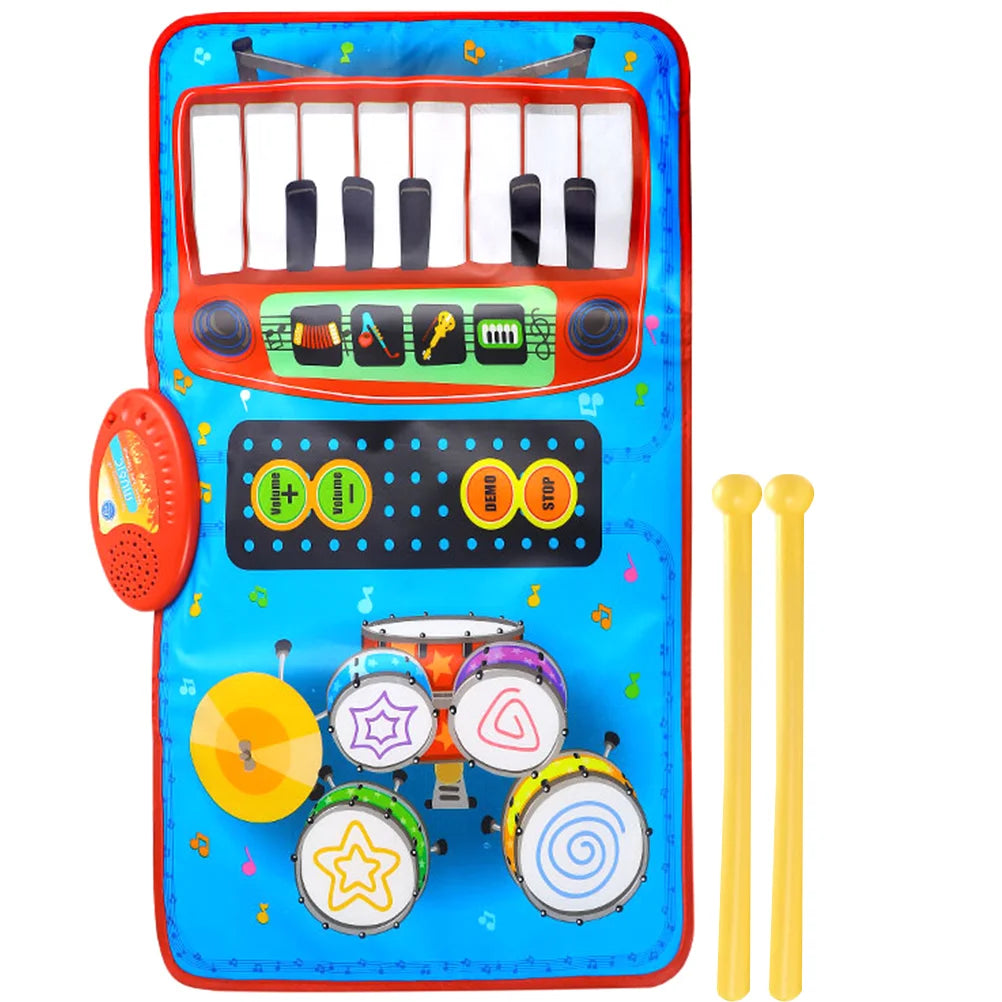 2-in-1 Kinder Musical Teppich Matte Spiel Decke Kinder Teppiche Boden Klavier Tastatur Spielen Vorschule
