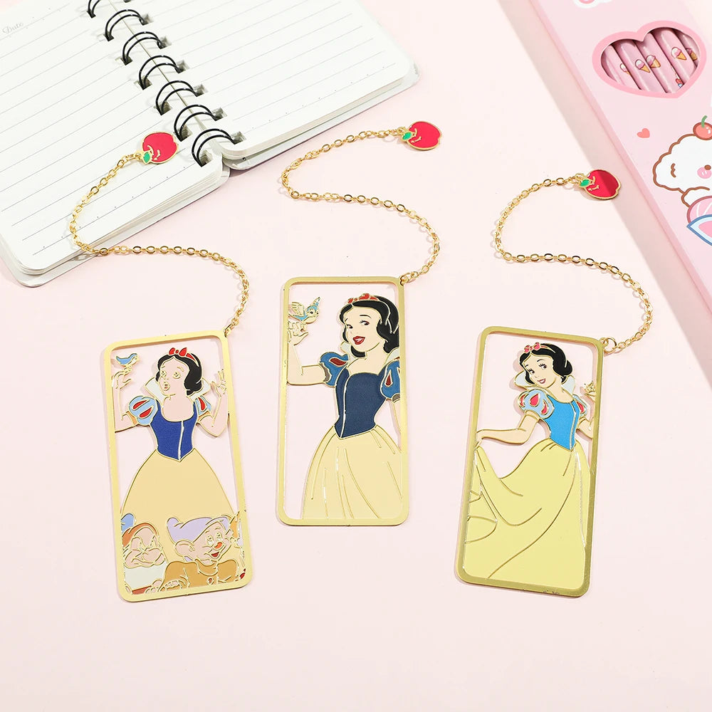 Disney Snow White Princeses Bookmark for Book Lover Gifts Creative Book Mark for Women Girl Fans Reading Supplies Collection