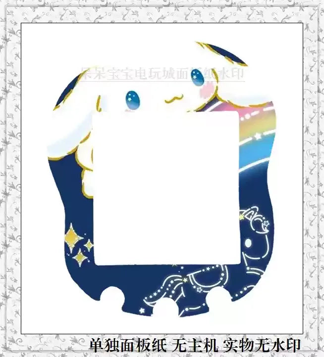 Sanrio Tamagotchi Uni Faceplate Silicone Protective Film Kawaii Sticker Cute Hellokitty Tamagotchi Protective Ornament Gifts