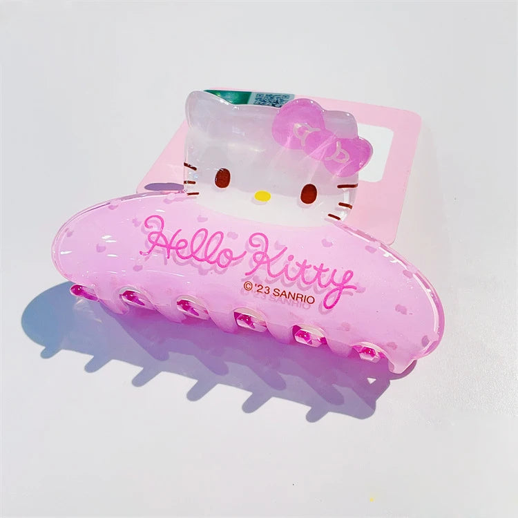 Hello Kitty Hairclips Kawaii Hair Accessories Sanrio Baby Girl Bows Hair Clip Headbands Ties Fashion Hairties Toddler Girl Fall