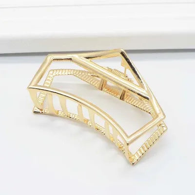 Fashion large Simple Wild Geometric Hair Claw For Women Girls Clamps Hair Crab Metal Women Hair Clip Claw Accessories Headwear